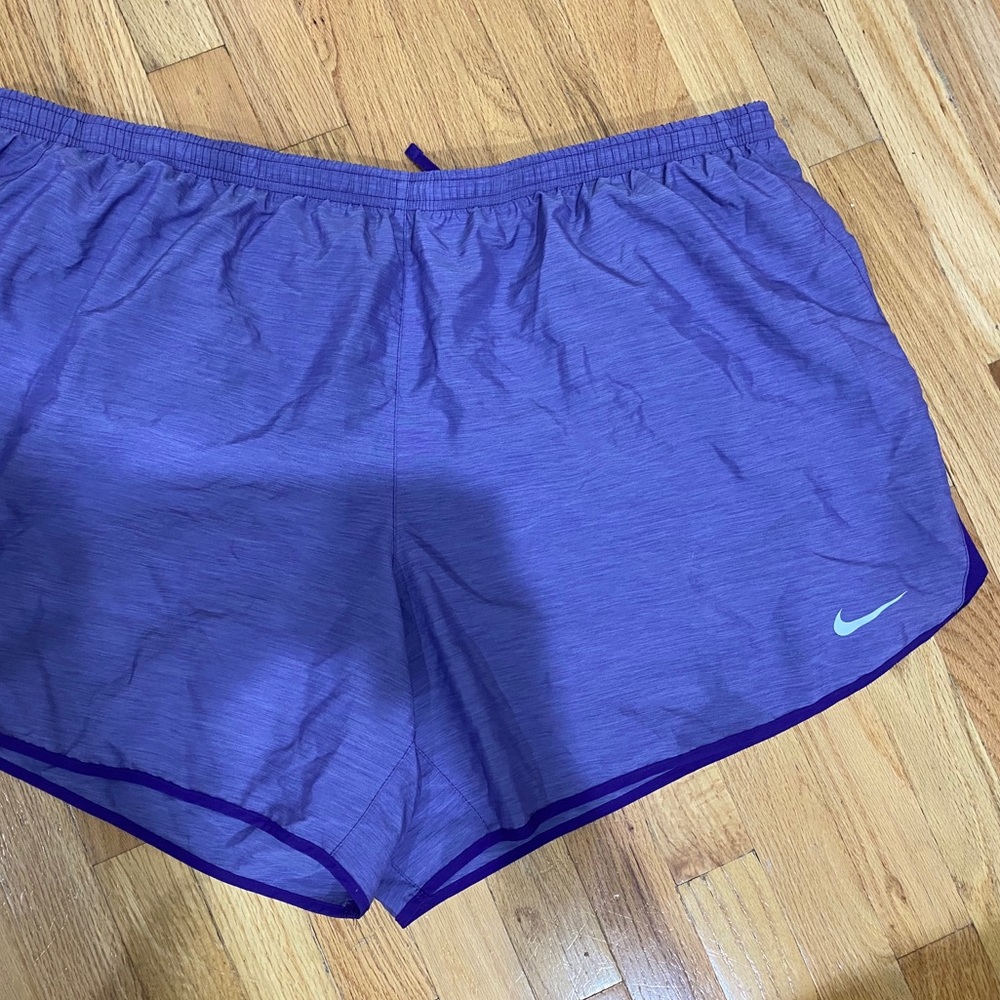 Nike dri-fit purple running shorts